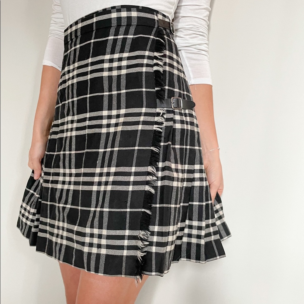 Vintage Burberry pleated skirt Made in Scotland